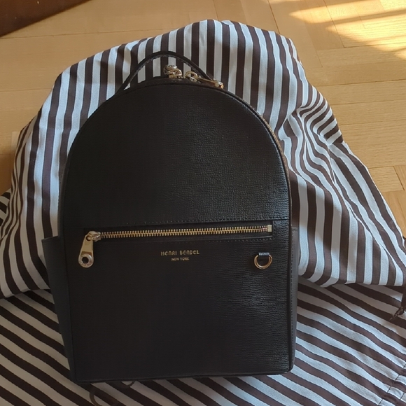 Henri Bendel Black and Gold Men's Backpack